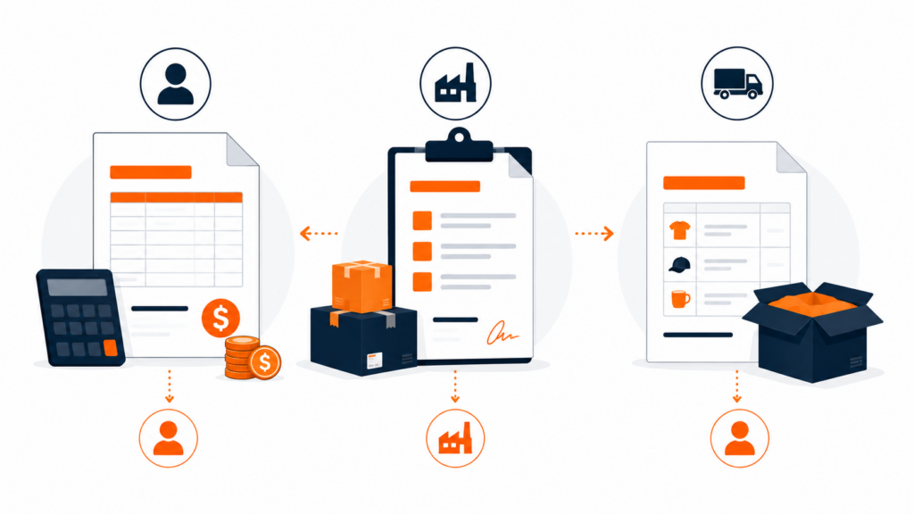 Invoice, Purchase Order, or Packing Slip